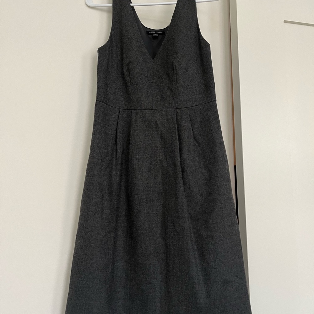 Banana Republic Charcoal Midi Dress